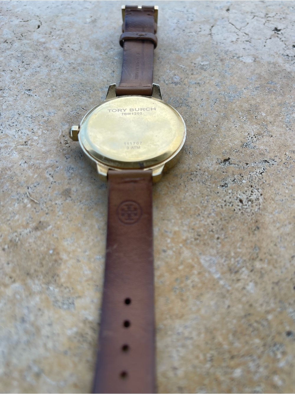 Tory Burch Brown Leather Strap Watch with Gold-Tone Case - Picture 4 of 9